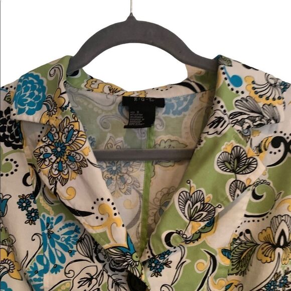 RQT Floral Print Blazer Jacket Women’s Size Small Button Down - Picture 3 of 8